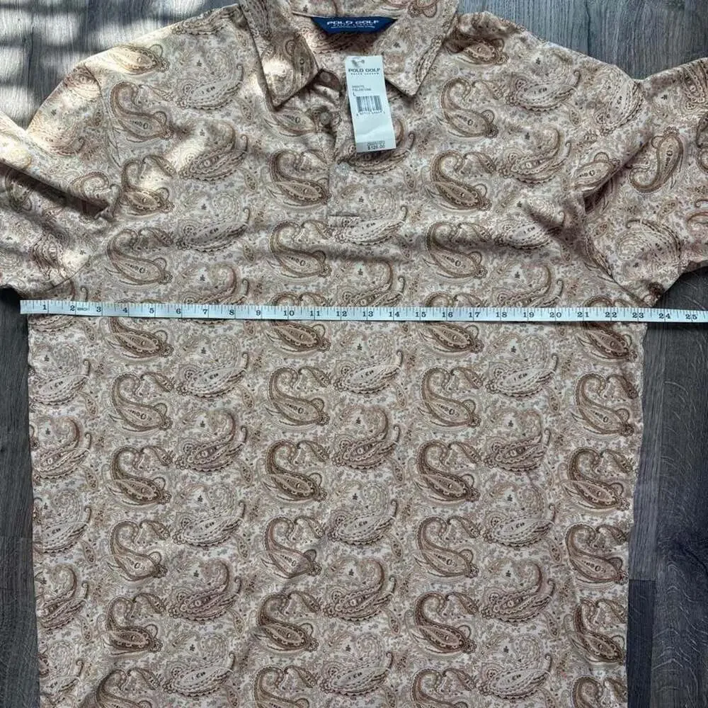 Polo Golf Ralph Lauren Paisley Polo Shirt Fieldstone